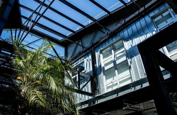 Custom design cladding in GALVABOND® Galvanised Steel at The Block Glasshouse, Melbourne
