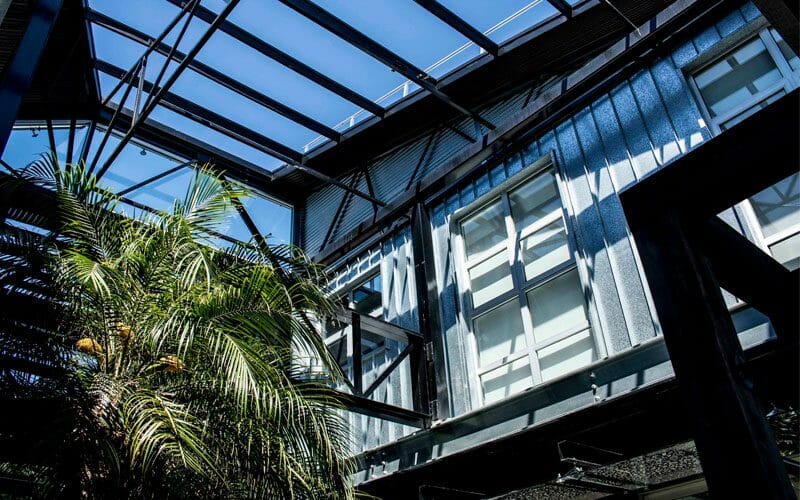 Custom design cladding in GALVABOND® Galvanised Steel at The Block Glasshouse, Melbourne